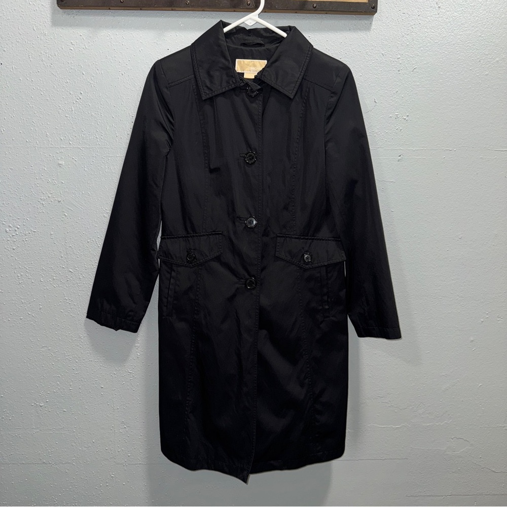 Michael Kors Classic Black Women's‎ Trench Coat